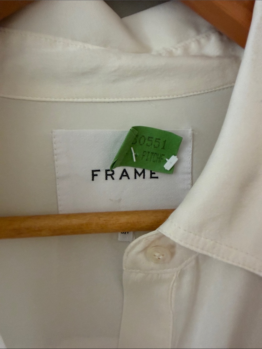 FRAME women’s cream ivory button down silk shirt size s small like new - Picture 2 of 8